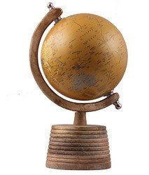 Glob with wooden base gwb2038